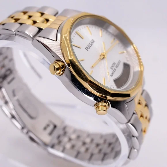 Pulsar Seiko Vintage V071-X015 Analog Digital Mens Dress Watch - Picture 3 of 7